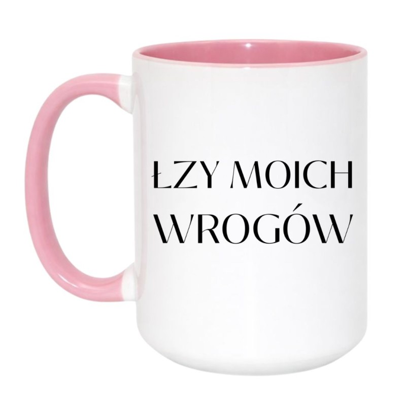 Śmieszny kubek z napisem Łzy moich wrogów