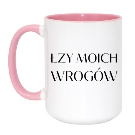 Śmieszny kubek z napisem Łzy moich wrogów