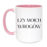 Śmieszny kubek z napisem Łzy moich wrogów