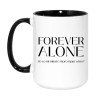 Kubek z napisem Forever Alone
