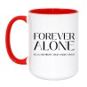 Kubek z napisem Forever Alone