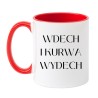 Śmieszny kubek z napisem Wdech i kurwa wydech | NASTY