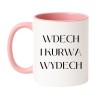 Śmieszny kubek z napisem Wdech i kurwa wydech | NASTY