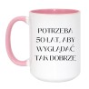 Kubek na 50 urodziny duży XXL 450 ml