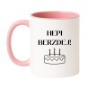 Kubek urodzinowy Hepi Berzdej prezent na urodziny Happy Birthday