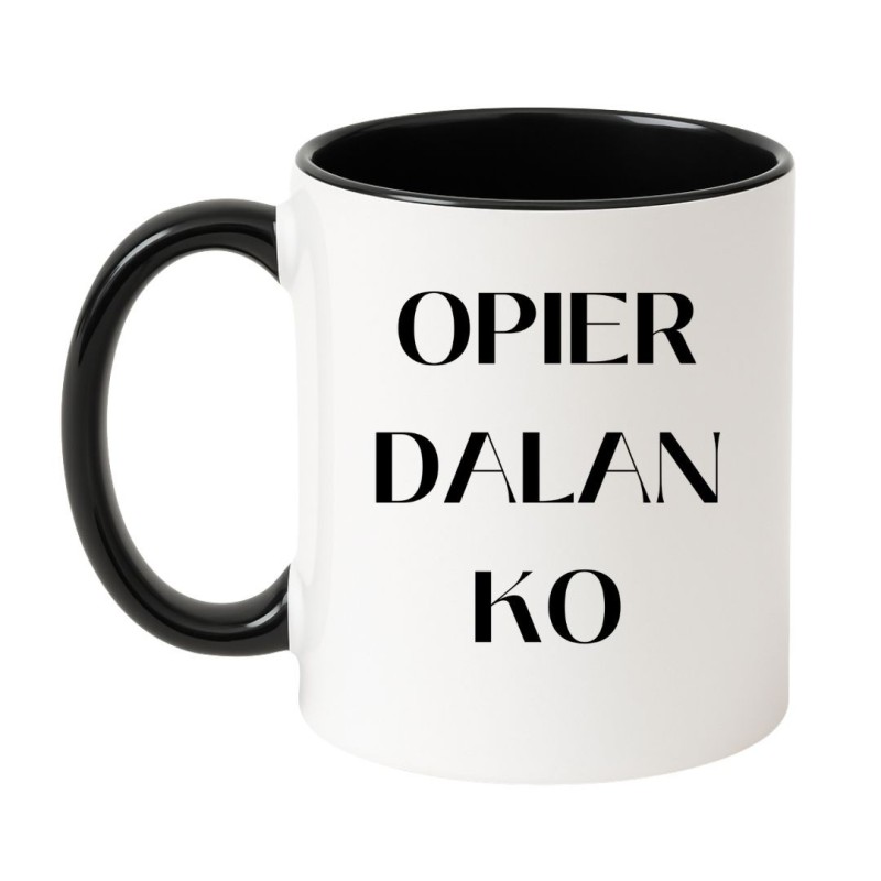 Kubek bez cenzury z napisem OPIERDALANKO