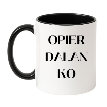 Kubek bez cenzury z napisem OPIERDALANKO