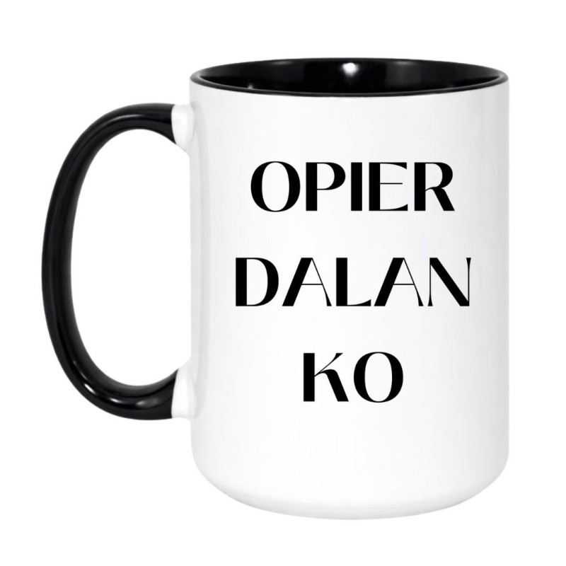 Wulgarny kubek XXL bez cenzury z napisem OPIERDALANKO