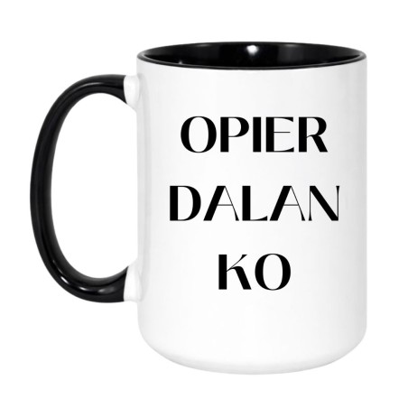Wulgarny kubek XXL bez cenzury z napisem OPIERDALANKO
