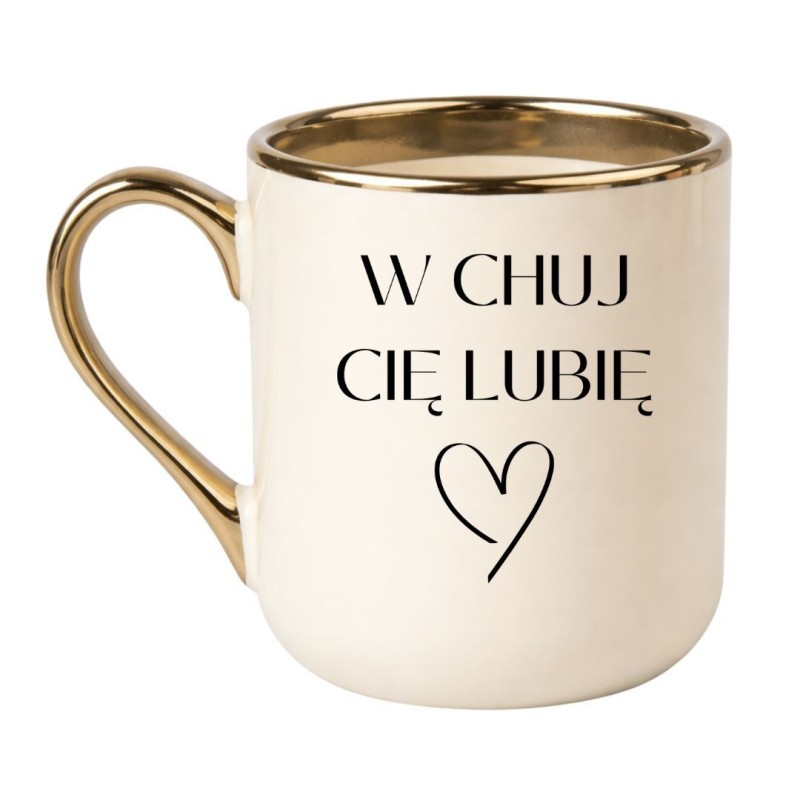 Kubek miłosny W CHUJ CIĘ LUBIĘ