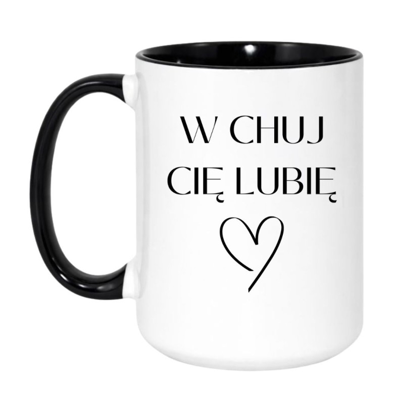 Kubek miłosny 450 ml W CHUJ CIĘ LUBIĘ
