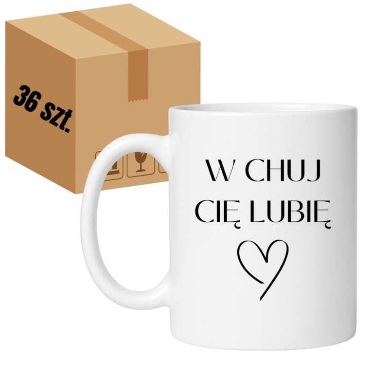 36 x Kubek miłosny W CHUJ CIĘ LUBIĘ