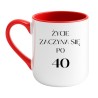 Kubek na 40 urodziny ŻYCIE ZACZYNA SIĘ PO 40