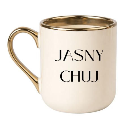 Kubek z wulgarnym napisem bez cenzury JASNY CHUJ