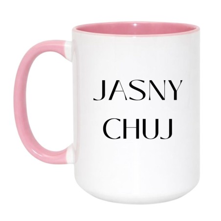 Kubek z wulgarnym napisem bez cenzury JASNY CHUJ