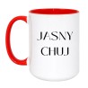 Kubek z wulgarnym napisem bez cenzury JASNY CHUJ