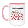 Śmieszny kubek 450 ml 'Moja historia życia'
