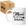 HURT 36 sztuk Karton 36x Kubek 330 ml dla mamy "Mamo jesteś moją bohaterką"