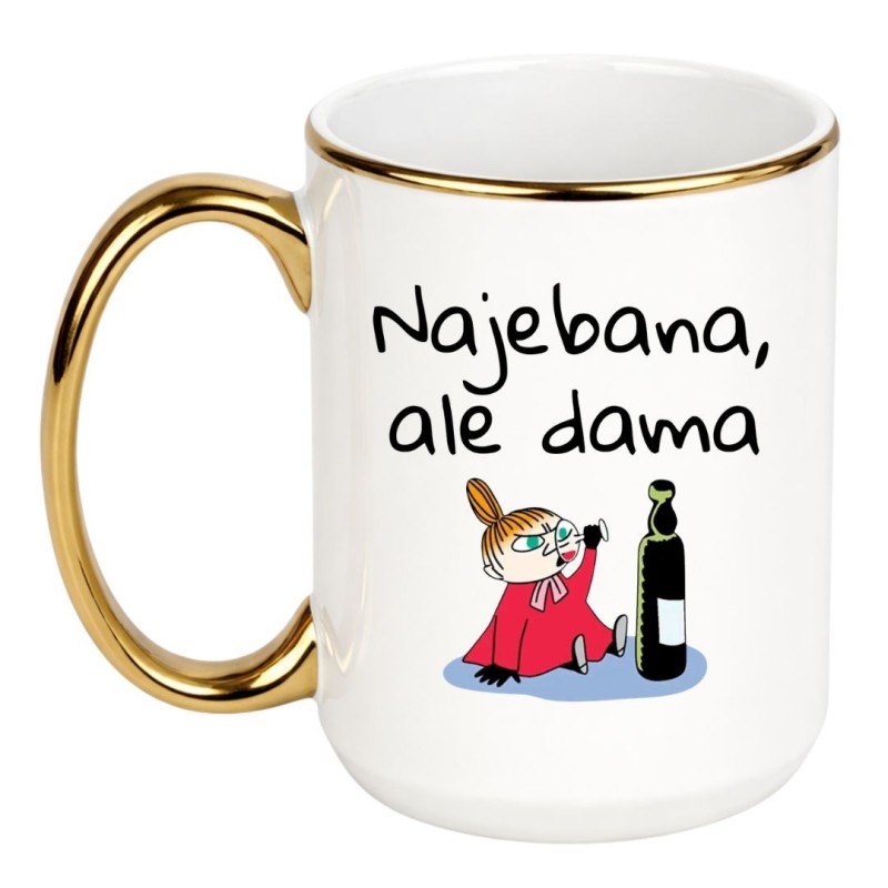 KUBEK "NAJEBANA, ALE DAMA" MAGICZNY