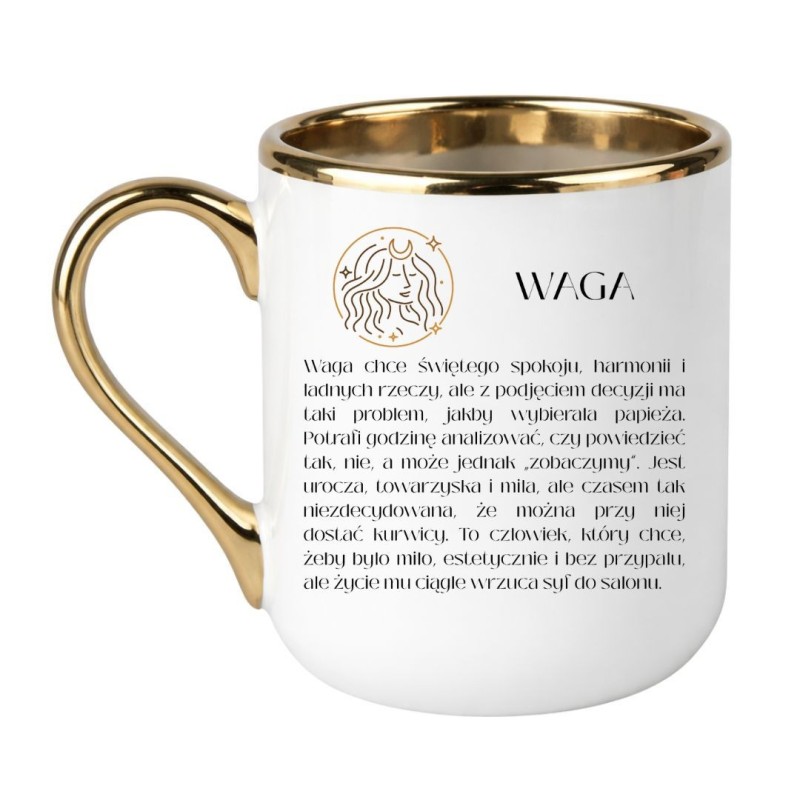 Śmieszny kubek astrologiczny dla Wagi | NASTY