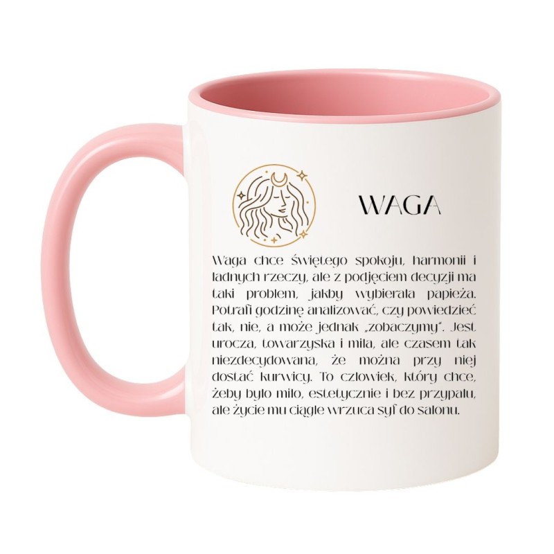 Śmieszny kubek astrologiczny dla Wagi | NASTY