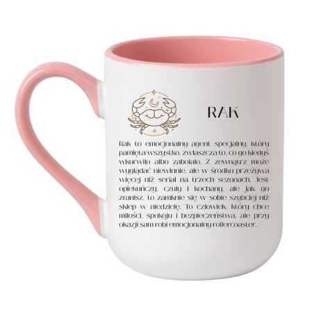 Kubek astrologiczny ze znakiem zodiaku dla Raka