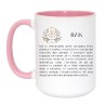 Kubek duży 450 ml astrologiczny ze znakiem zodiaku dla Raka