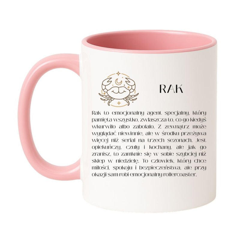 Kubek 330 ml astrologiczny ze znakiem zodiaku Rak
