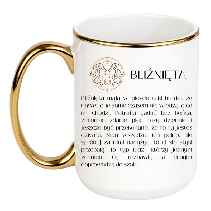 Astrologiczny kubek ze znakiem zodiaku Bliźnięta