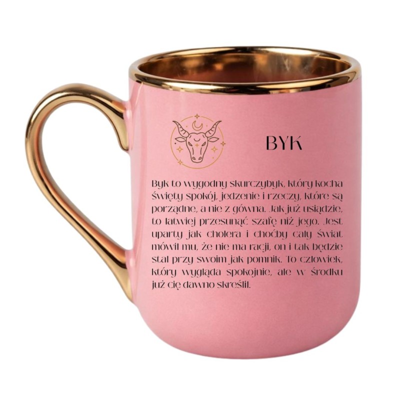 Śmieszny kubek astrologiczny dla Byka na prezent