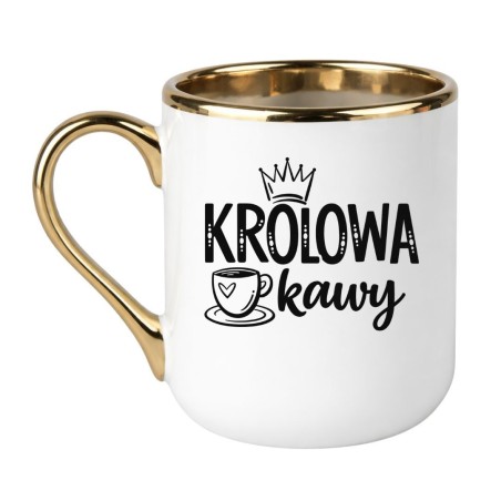 Kubek z napisem KRÓLOWA KAWY