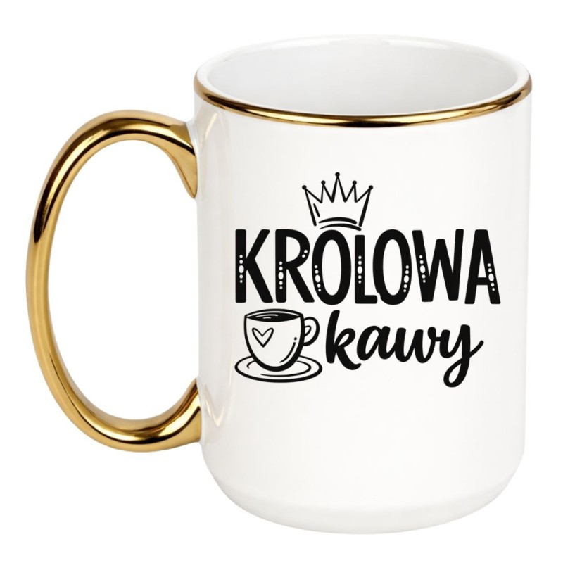Kubek 450 ml z napisem KRÓLOWA KAWY