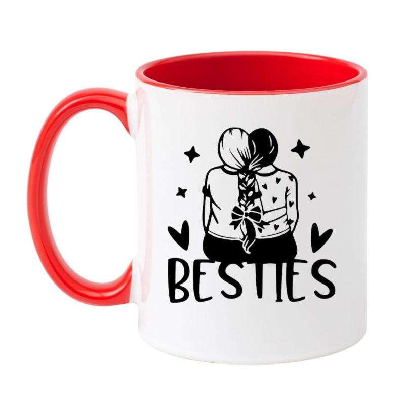 Ceramiczny kubek BESTIES na prezent dla przyjaciółki