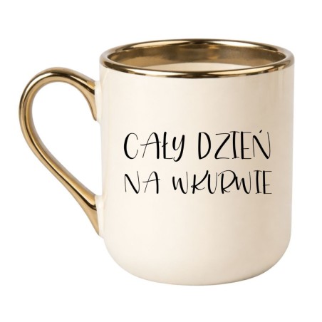 Chamski kubek bez cenzury „Cały dzień na wkurwie”