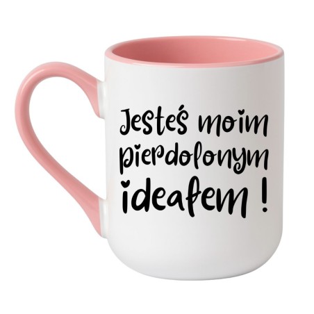 Biały kubek NASTY z humorystycznym tekstem miłosnym bez cenzury