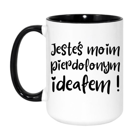 Duży miłosny kubek bez cenzury 450 ml „Jesteś moim pierdolonym ideałem”