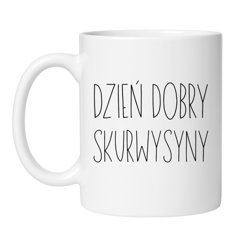 Ceramiczny kubek z mocnym napisem dla fanów humoru bez cenzury