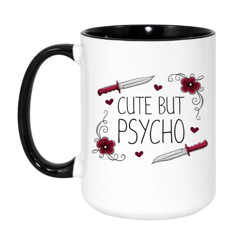 Kubek Duży 450 ml Cute but psycho