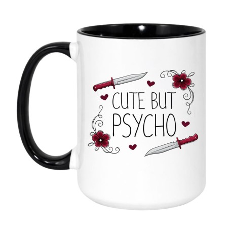 Kubek Duży 450 ml Cute but psycho