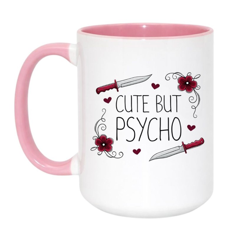 Kubek Duży 450 ml Cute but psycho