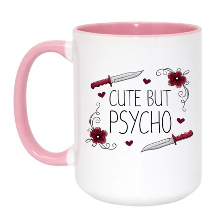 Kubek Duży 450 ml Cute but psycho
