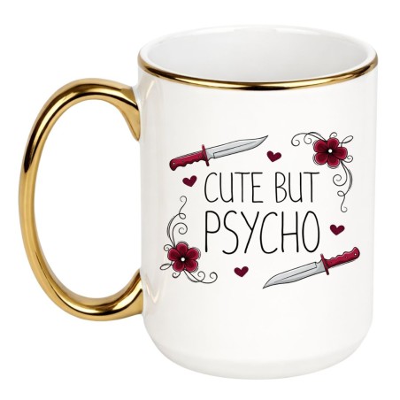 Kubek Duży 450 ml Cute but psycho