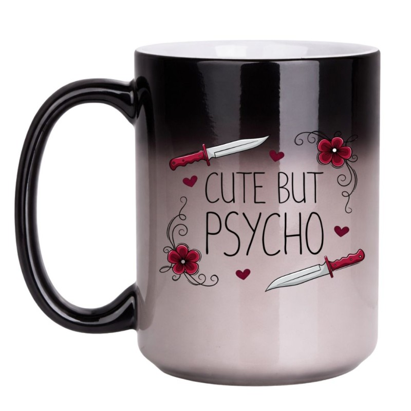 Magiczny Kubek Duży 450 ml Cute but psycho