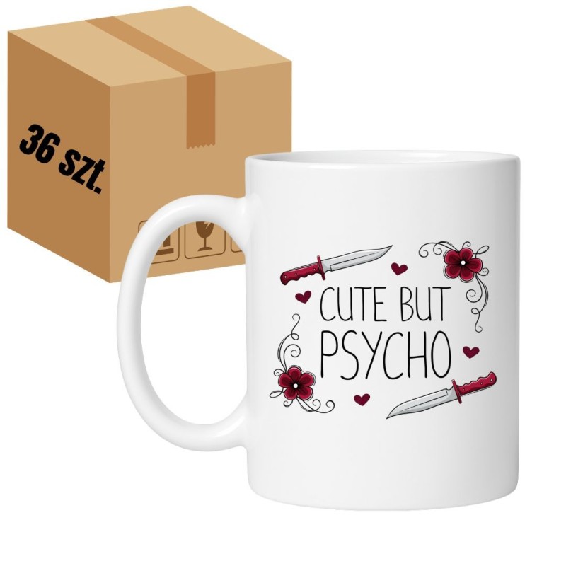 36 Kubek Duży 330 ml Cute but psycho