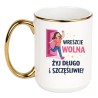 kubek do kawy z grafiką wyjścia z pracy