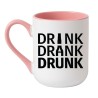 kubek ceramiczny z nadrukiem drink drank drunk