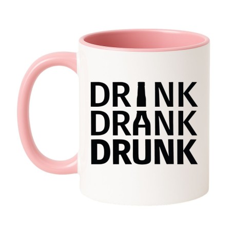 kubek z napisem drink drank drunk prezent