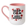Kubek z czarnym humorem KEEP CALM I UKRYJ DOWODY