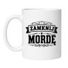 biały kubek z napisem zamknij mordę jako prezent humorystyczny