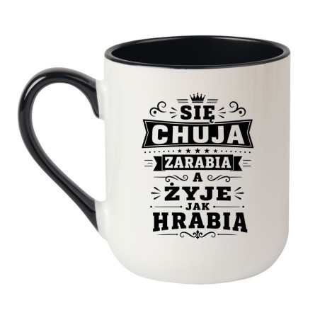 kubek dla znajomego z ironicznym tekstem